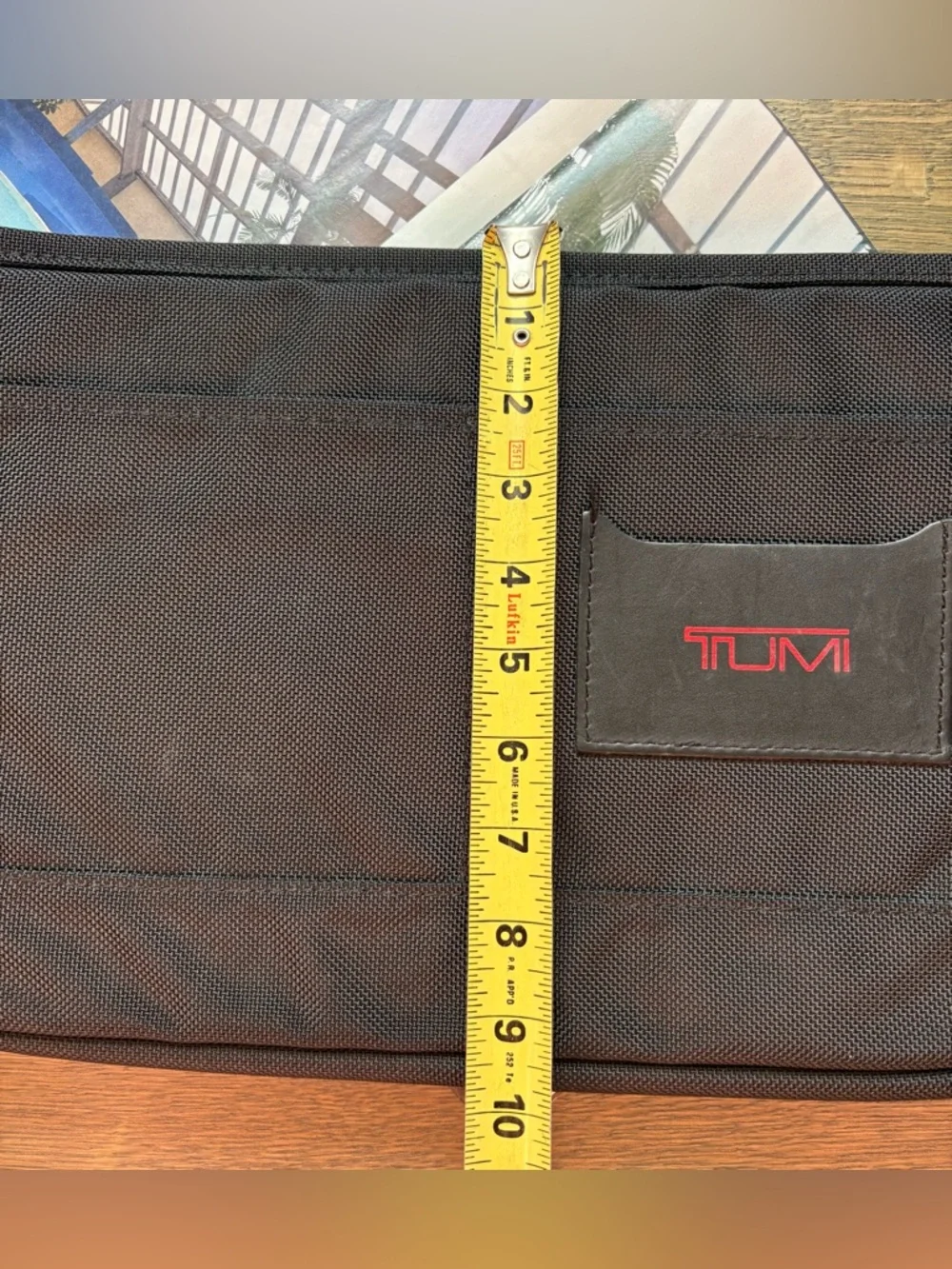 TUMI Ballistic Padded Nylon Laptop Insert Pocket/Sleeve In Black